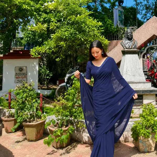 Navy_Blue_Georgette_SAREE_For_WOMEN