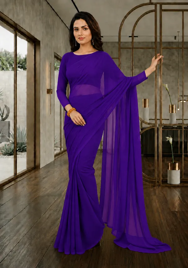 Purple_Georgette_SAREE_For_WOMEN