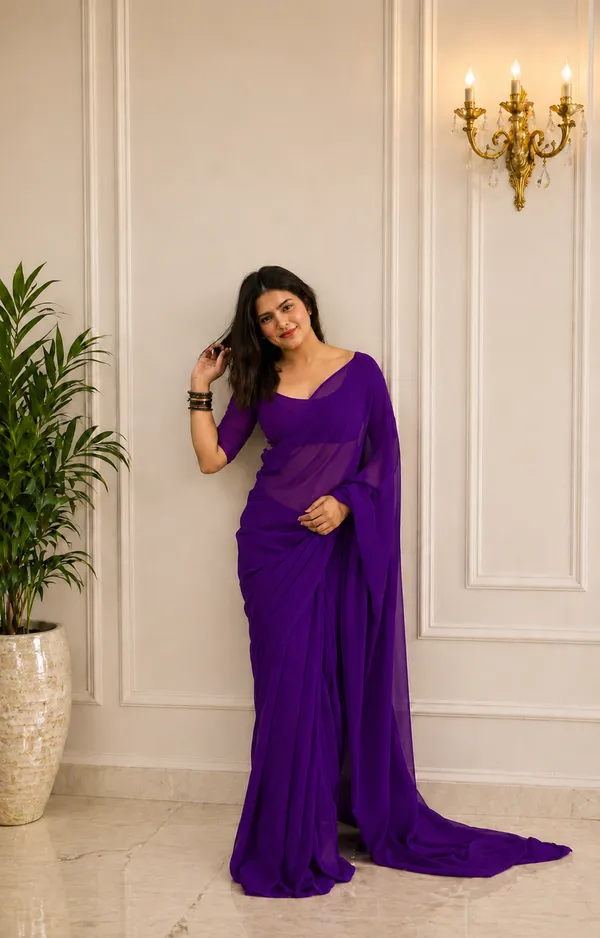 Purple_Georgette_SAREE_For_WOMEN