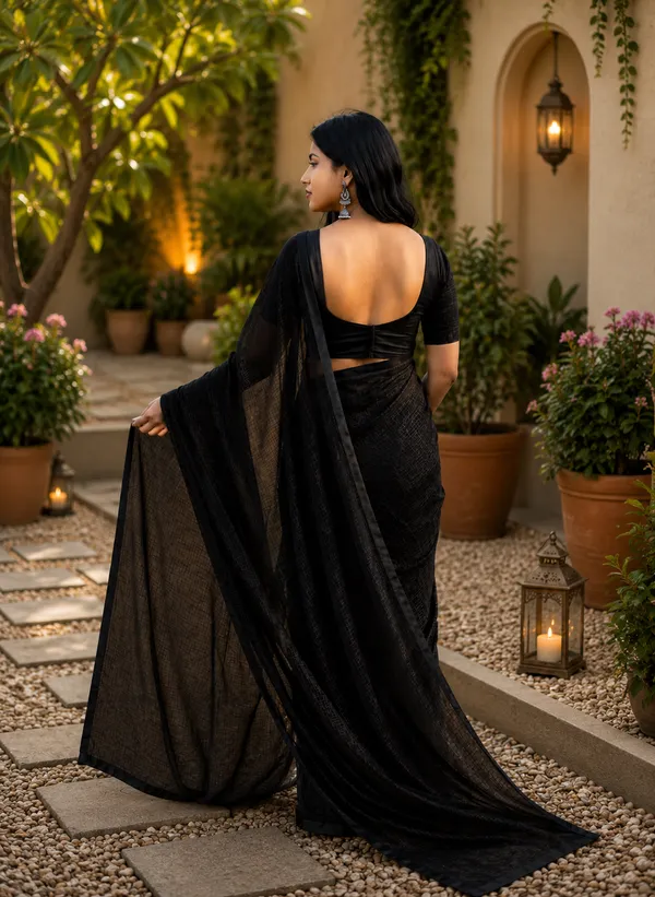 Black_Georgette_SAREE_For_WOMEN