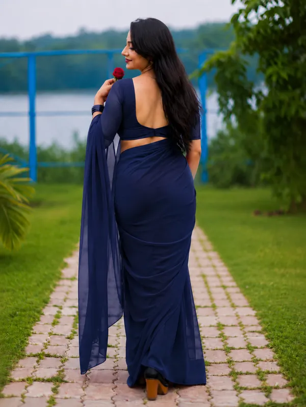 Navy_Blue_Georgette_SAREE_For_WOMEN