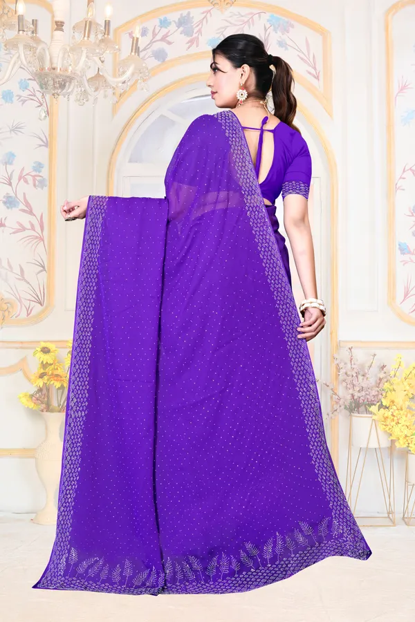 Purple_Georgette_SAREE_For_WOMEN