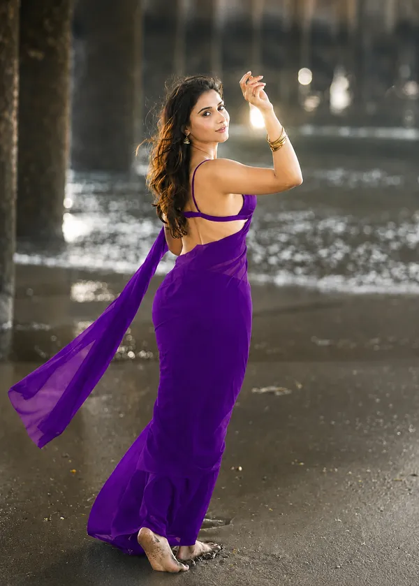 Purple_Georgette_SAREE_For_WOMEN