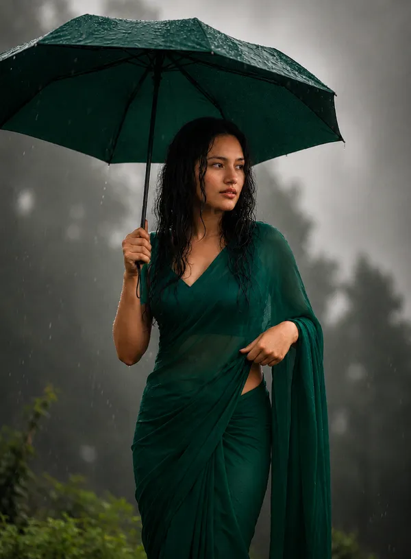 Green_Georgette_SAREE_For_WOMEN