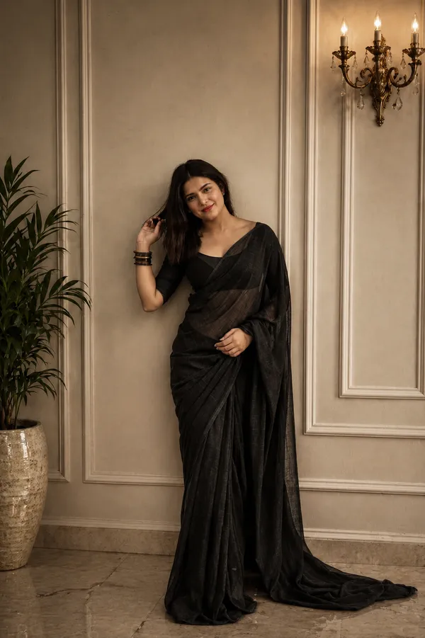 Black_Georgette_SAREE_For_WOMEN