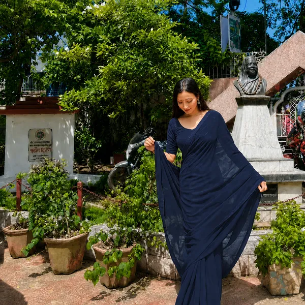 Navy_Blue_Georgette_SAREE_For_WOMEN