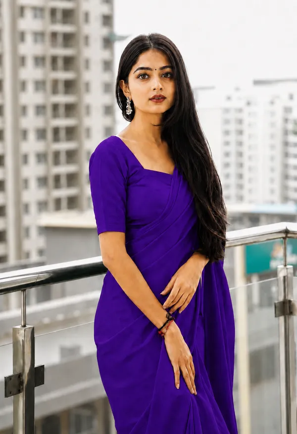 Purple_Georgette_SAREE_For_WOMEN