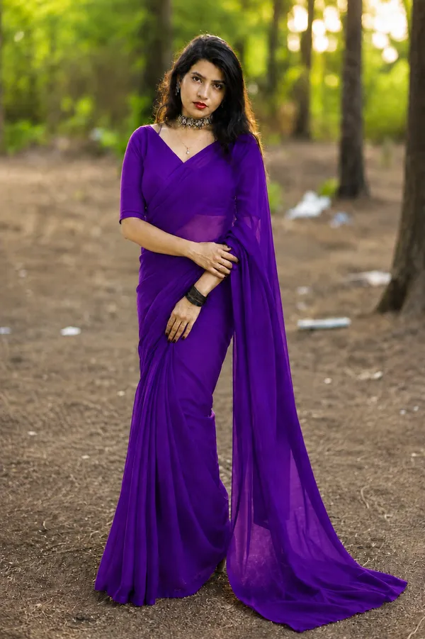 Purple_Georgette_SAREE_For_WOMEN