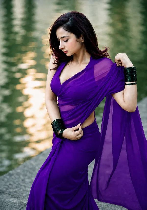 Purple_Georgette_SAREE_For_WOMEN