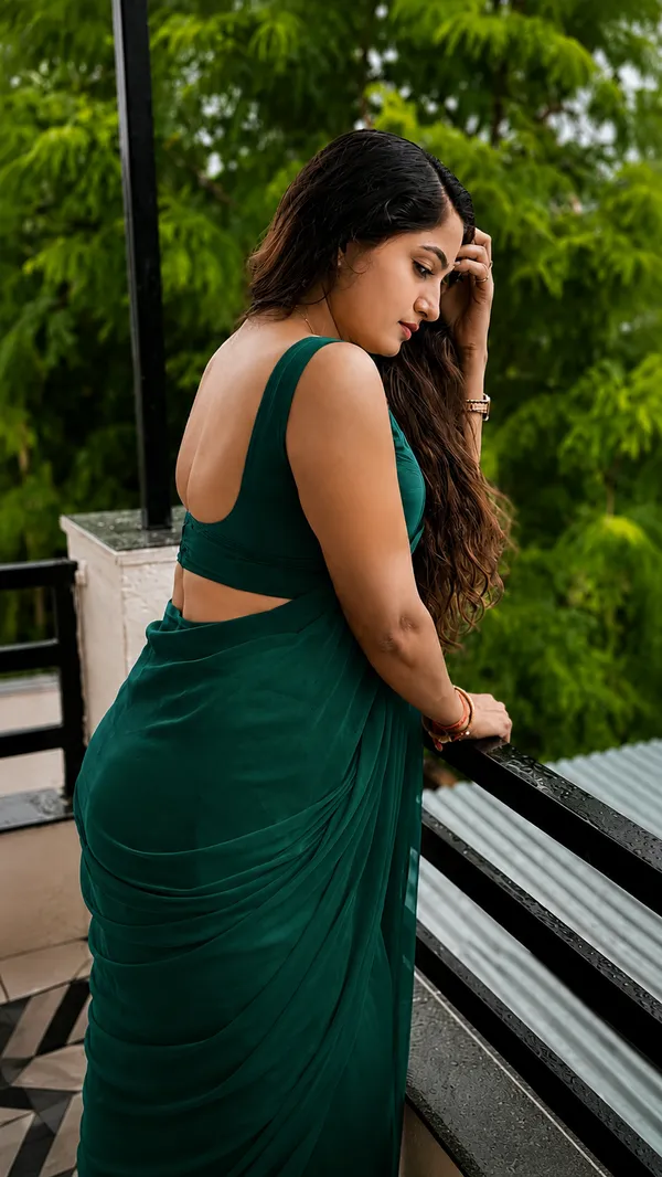Green_Georgette_SAREE_For_WOMEN