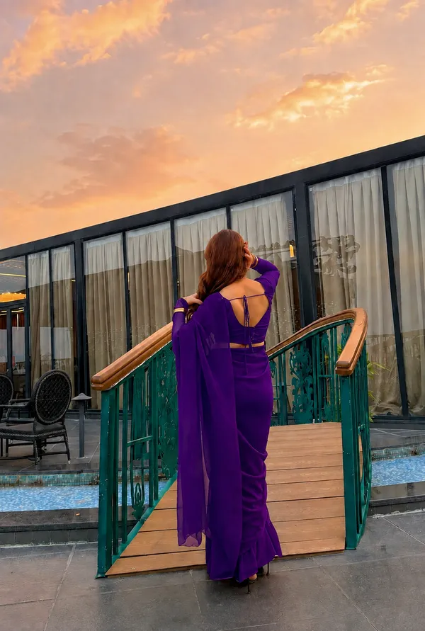 Purple_Georgette_SAREE_For_WOMEN
