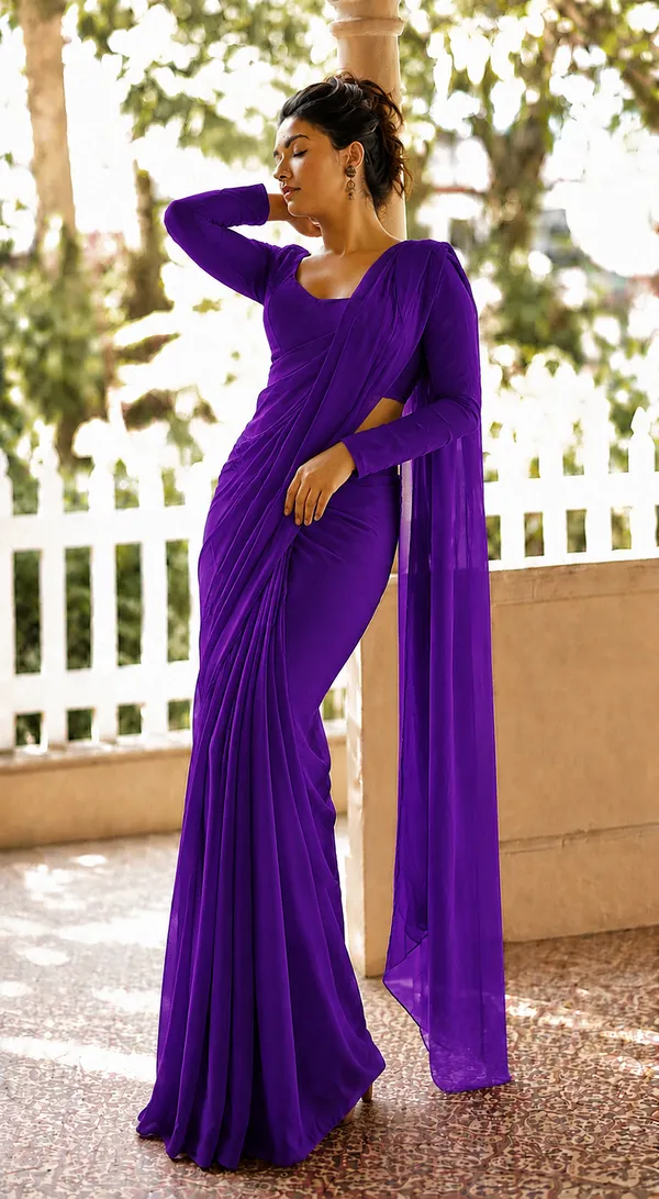 Purple_Georgette_SAREE_For_WOMEN
