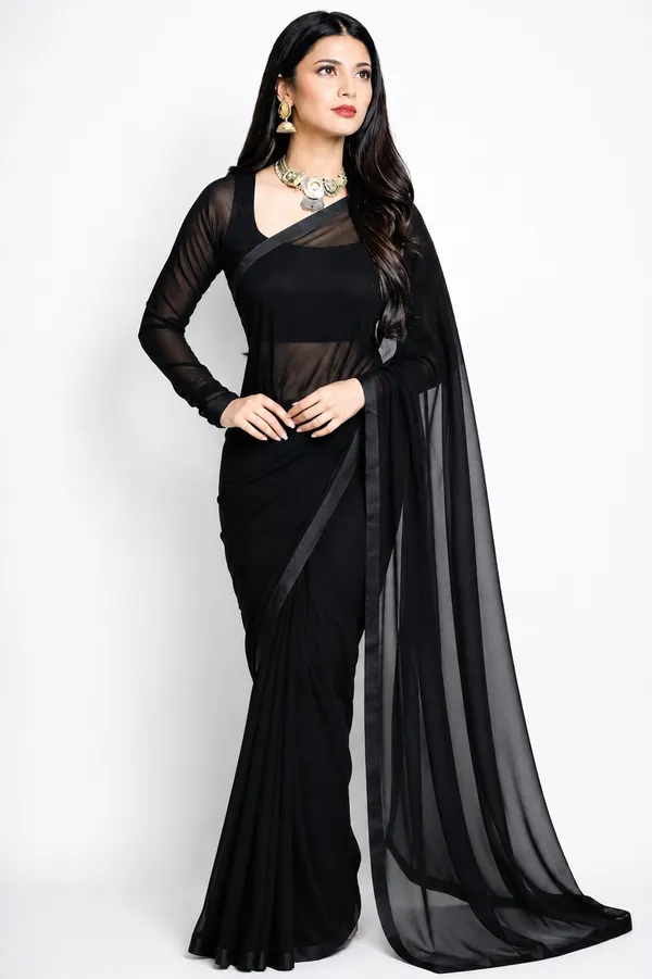 Black_Georgette_SAREE_For_WOMEN