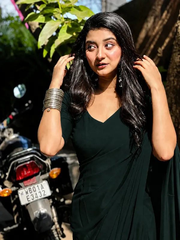 Dark_Green_Georgette_SAREE_For_WOMEN