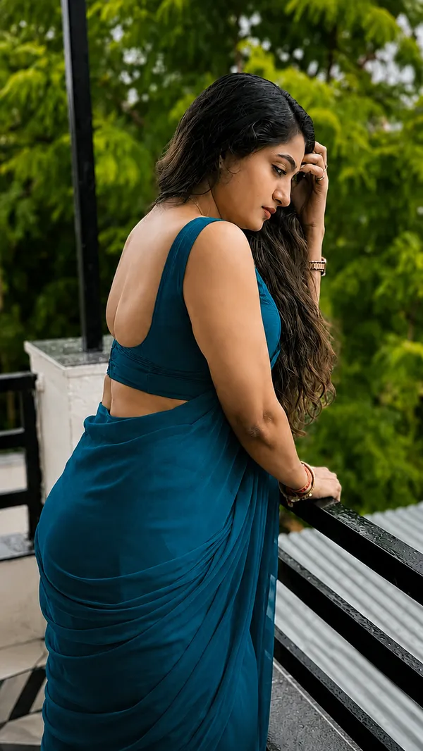 Teal_Georgette_SAREE_For_WOMEN