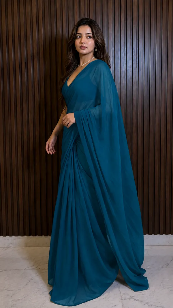 Teal_Blue_Georgette_SAREE_For_WOMEN
