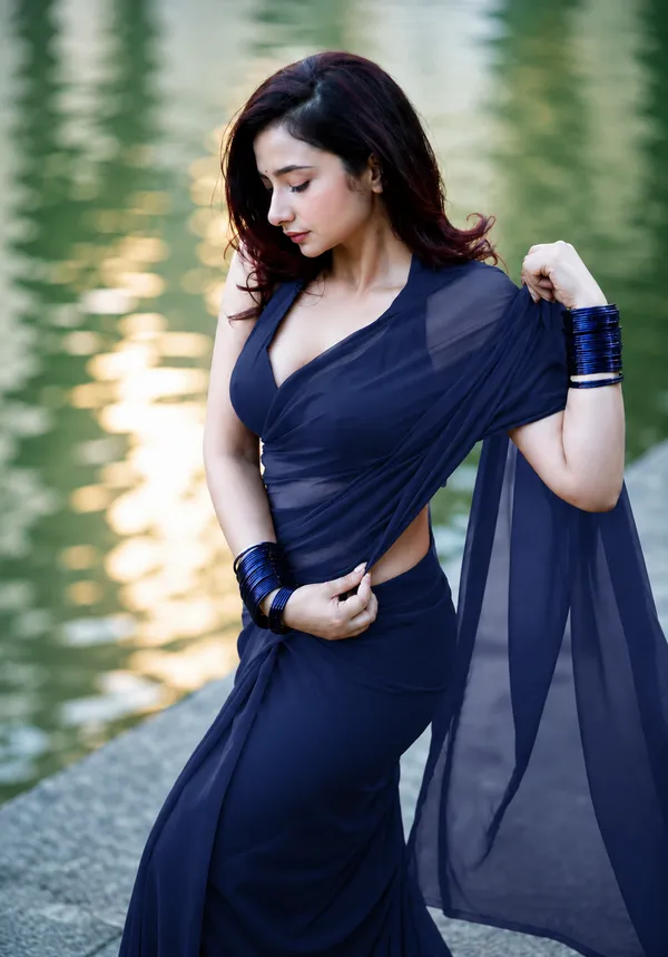 Navy_Blue_Georgette_SAREE_For_WOMEN