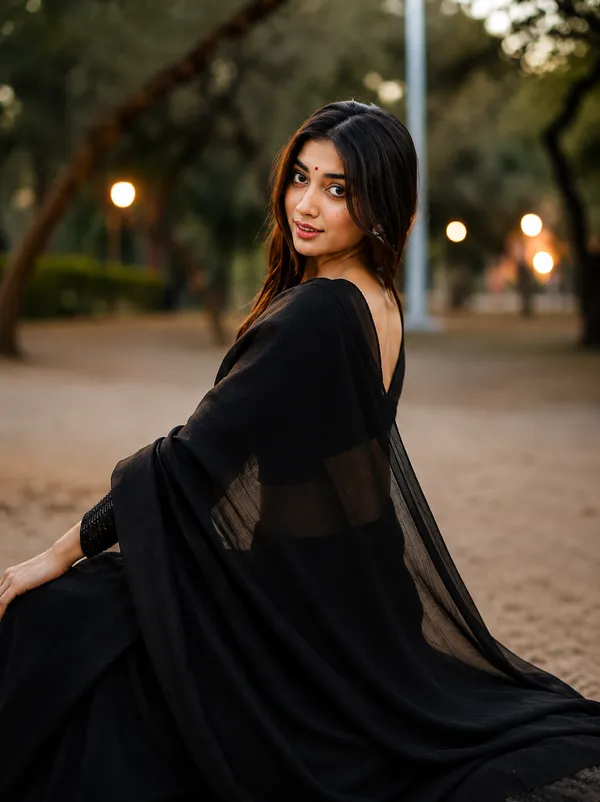 Black_Georgette_SAREE_For_WOMEN