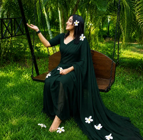 Dark_Green_Georgette_SAREE_For_WOMEN