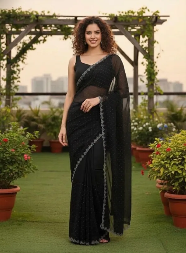 Black_Georgette_SAREE_For_WOMEN