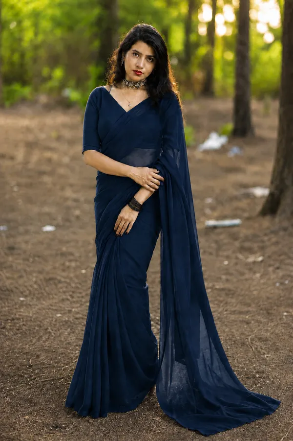 Navy_Blue_Georgette_SAREE_For_WOMEN
