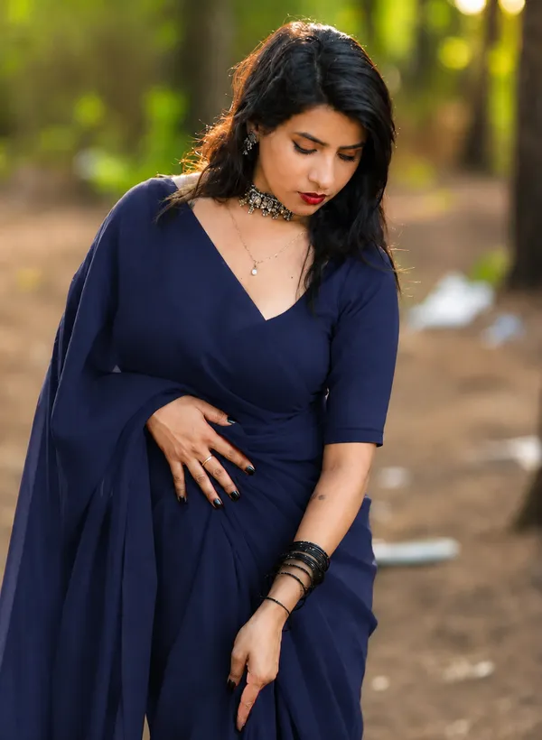 Navy_Blue_Georgette_SAREE_For_WOMEN