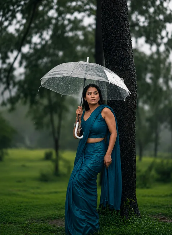 Teal_Georgette_SAREE_For_WOMEN