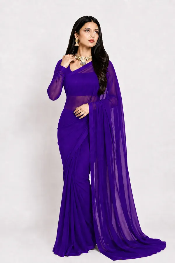 Purple_Georgette_SAREE_For_WOMEN