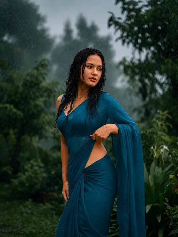 Teal_Blue_Georgette_SAREE_For_WOMEN