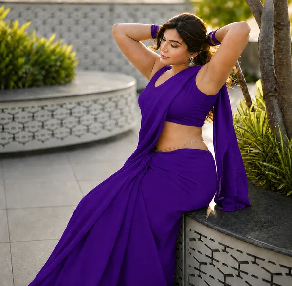 Purple_Georgette_SAREE_For_WOMEN