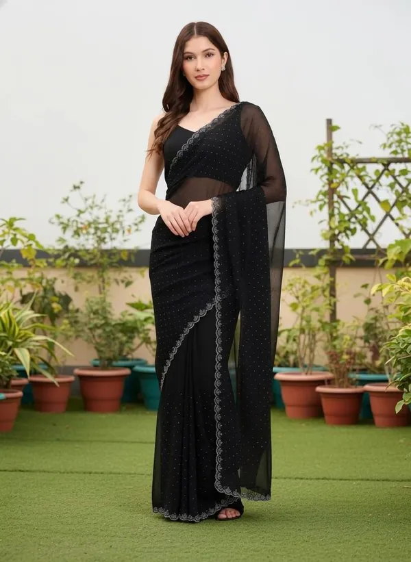 Black_Georgette_SAREE_For_WOMEN