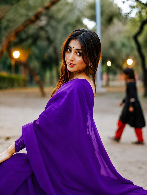 Purple_Georgette_SAREE_For_WOMEN
