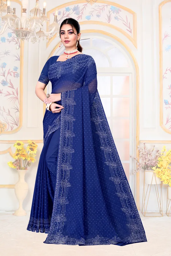 Navy_Blue_Georgette_SAREE_For_WOMEN