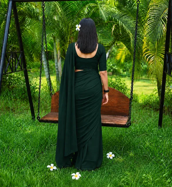 Dark_Green_Georgette_SAREE_For_WOMEN