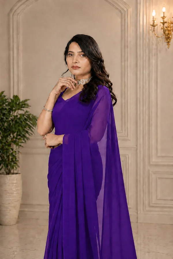 Purple_Georgette_SAREE_For_WOMEN