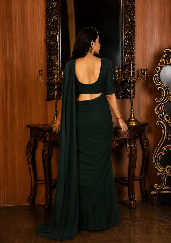 Dark_Green_Georgette_SAREE_For_WOMEN