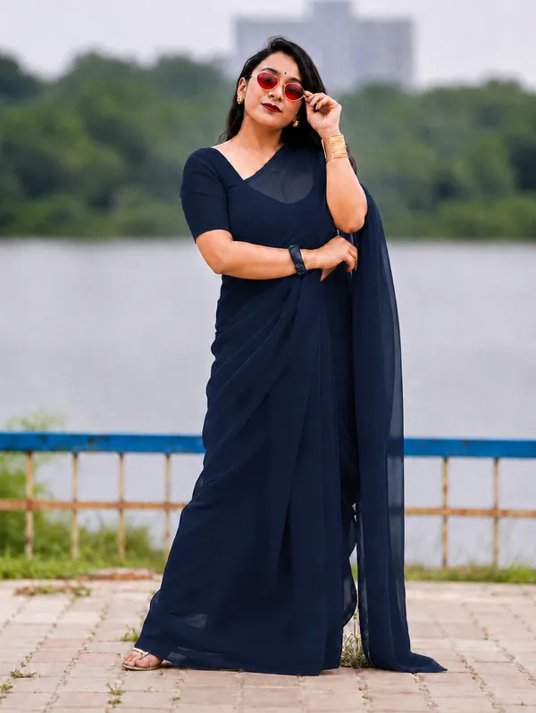 Navy_Blue_Georgette_SAREE_For_WOMEN