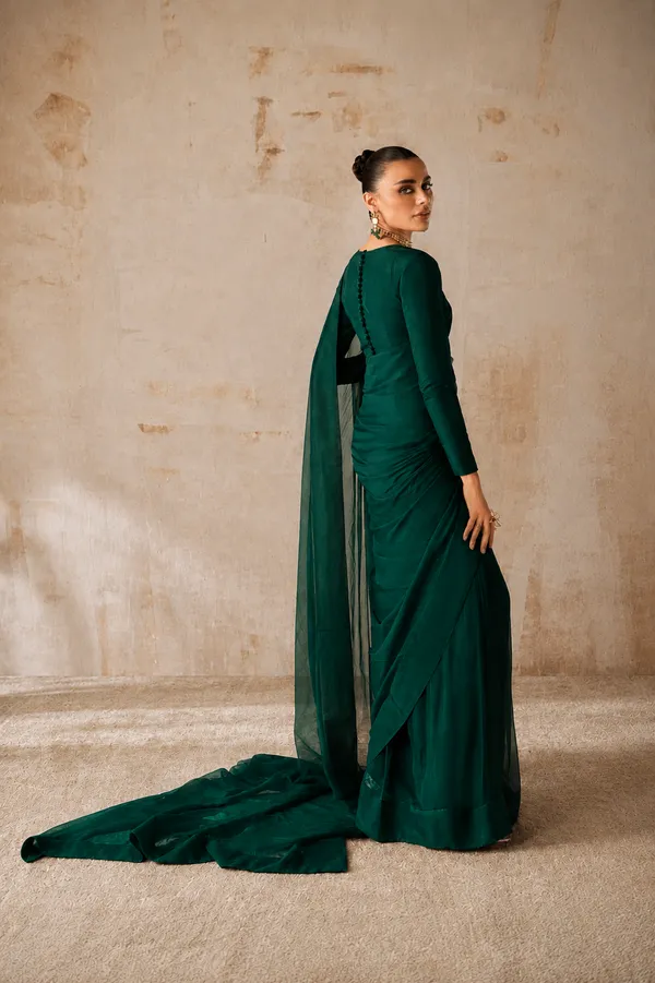 Green_Georgette_SAREE_For_WOMEN