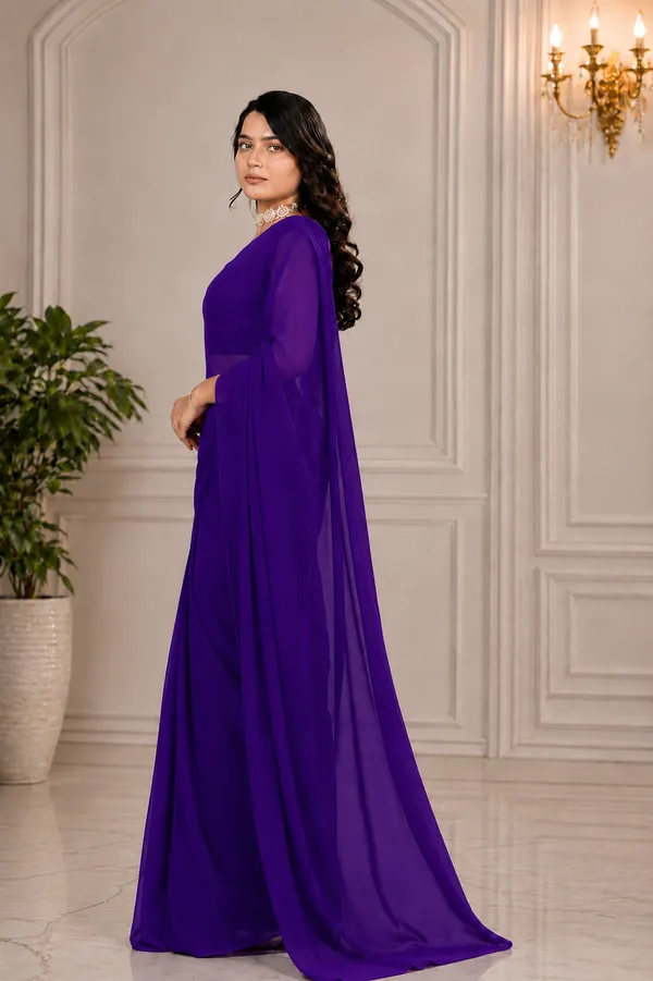 Purple_Georgette_SAREE_For_WOMEN