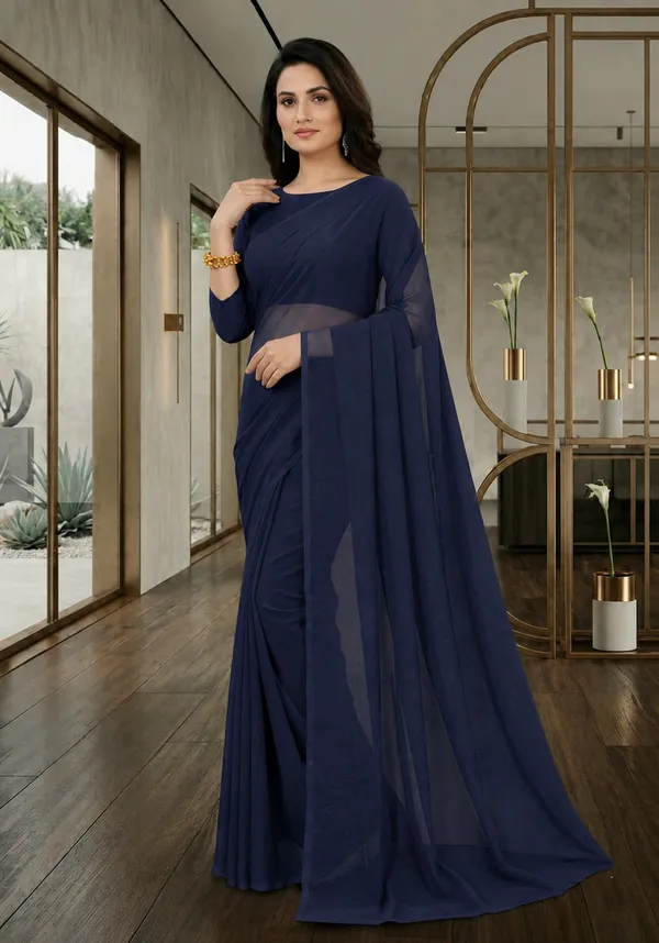 Navy_Blue_Georgette_SAREE_For_WOMEN