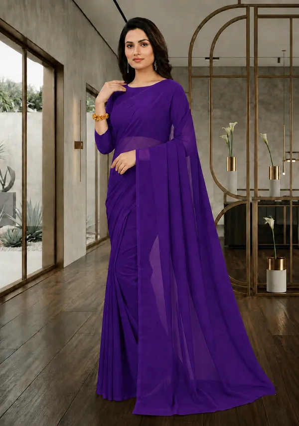 Purple_Georgette_SAREE_For_WOMEN