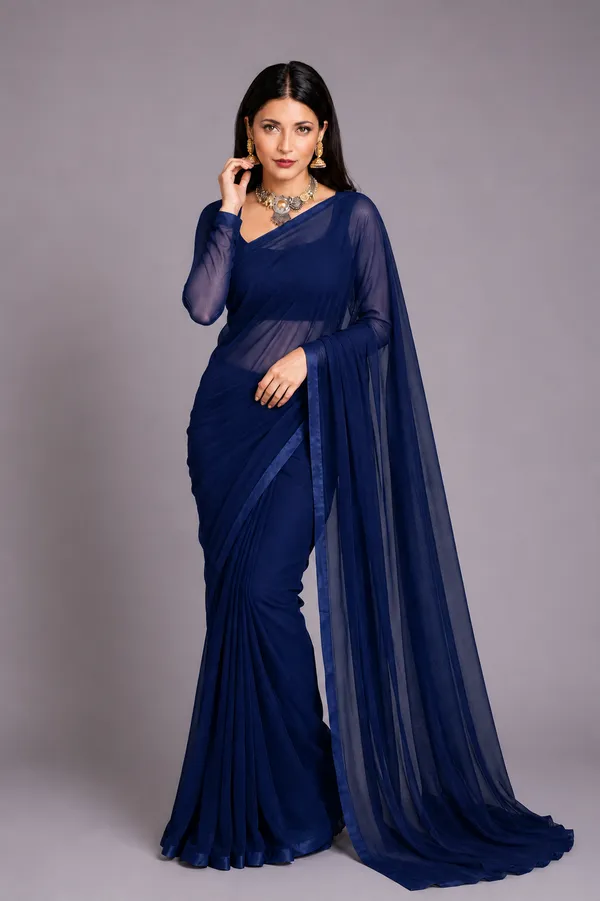 Navy_Blue_Georgette_SAREE_For_WOMEN