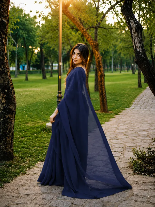 Navy_Blue_Georgette_SAREE_For_WOMEN