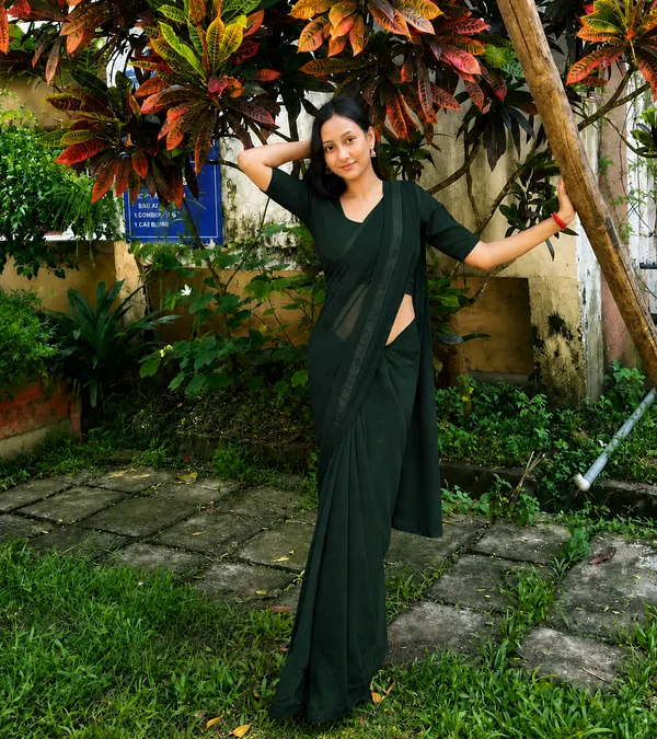 Dark_Green_Georgette_SAREE_For_WOMEN