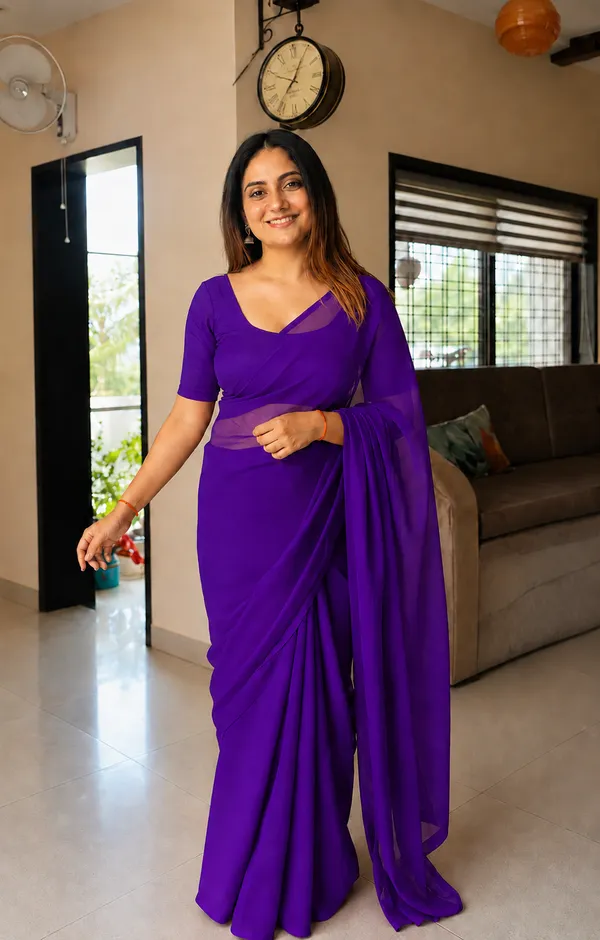 Purple_Georgette_SAREE_For_WOMEN