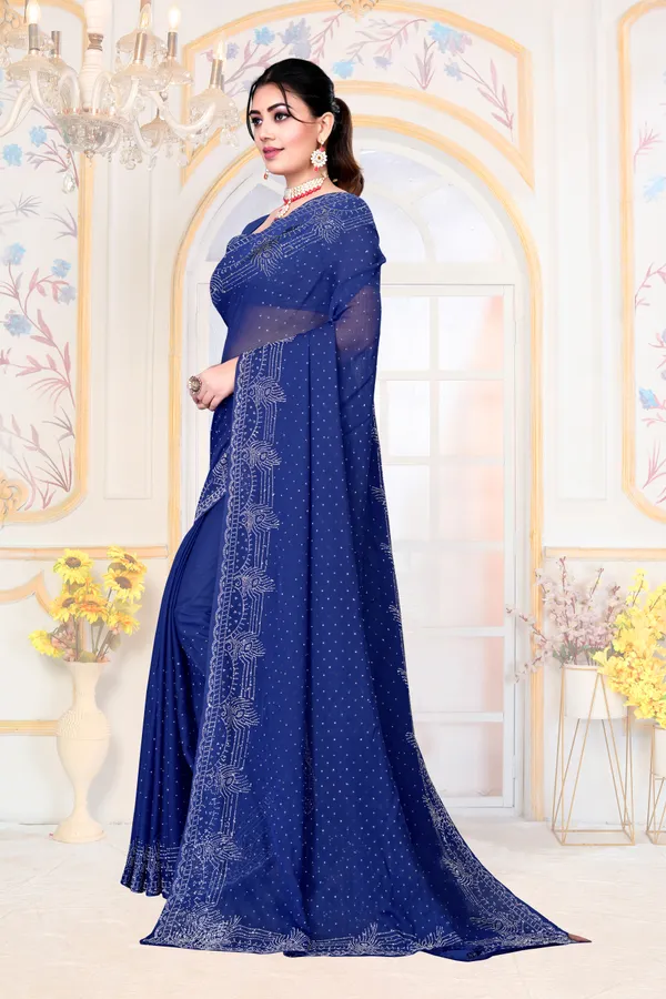 Navy_Blue_Georgette_SAREE_For_WOMEN
