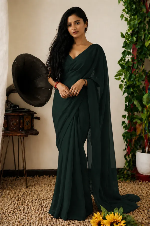 Green_Georgette_SAREE_For_WOMEN