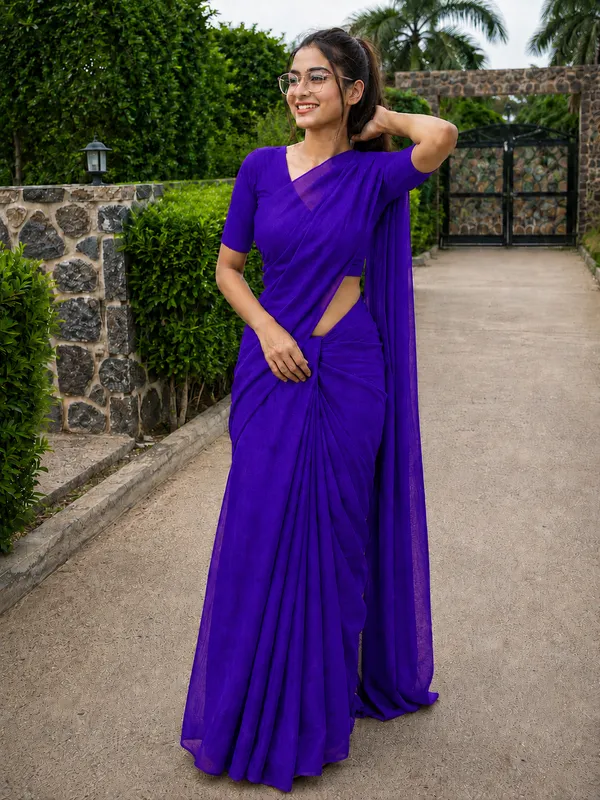 Purple_Georgette_SAREE_For_WOMEN