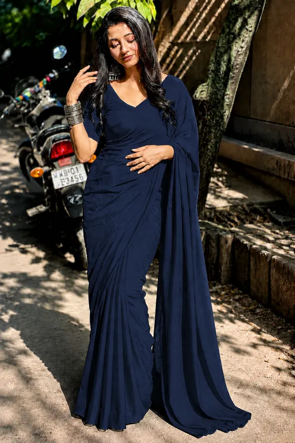 Navy_Georgette_SAREE_For_WOMEN