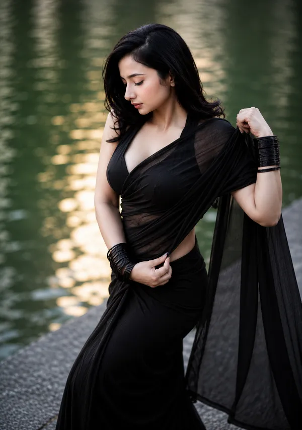 Black_Georgette_SAREE_For_WOMEN